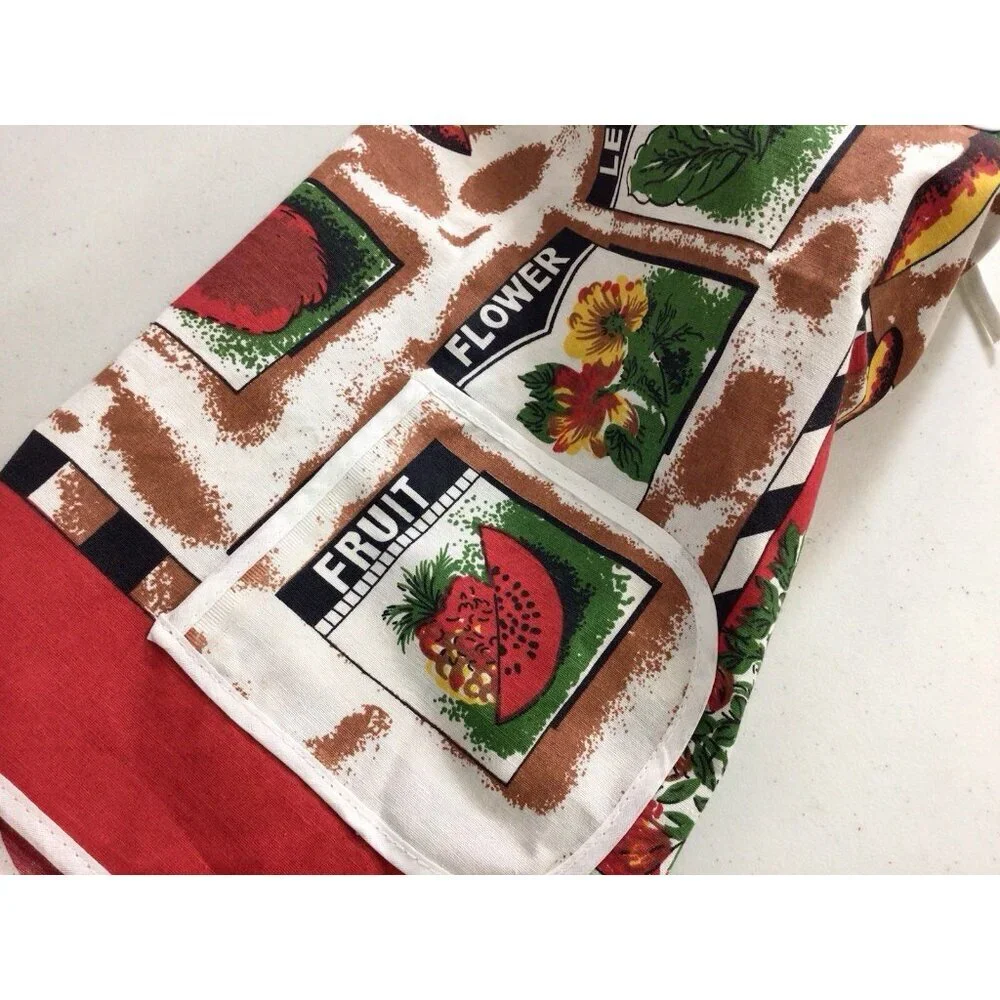 Vintage Retro Garden Apron